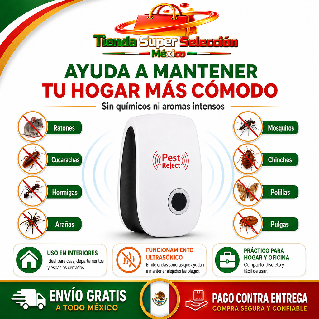 Repelente ultrasonico de plagas potente