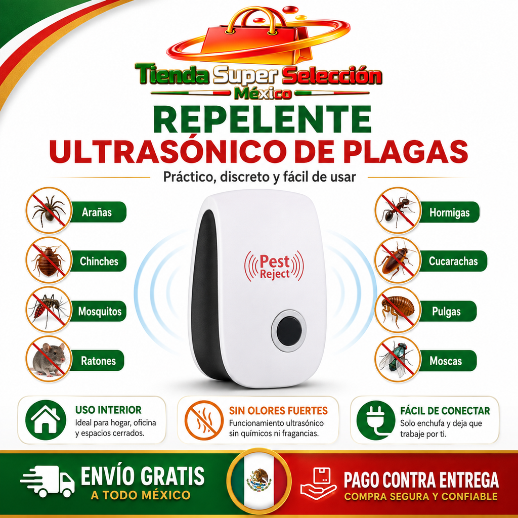 Repelente ultrasonico de plagas potente
