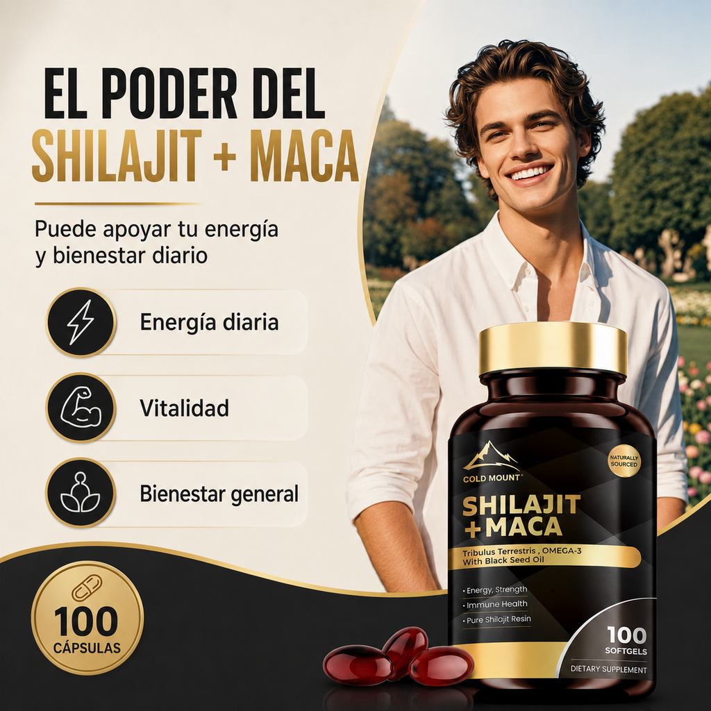 💊⚡Suplemento Shilajit + Maca 100 capsulas⚡💊