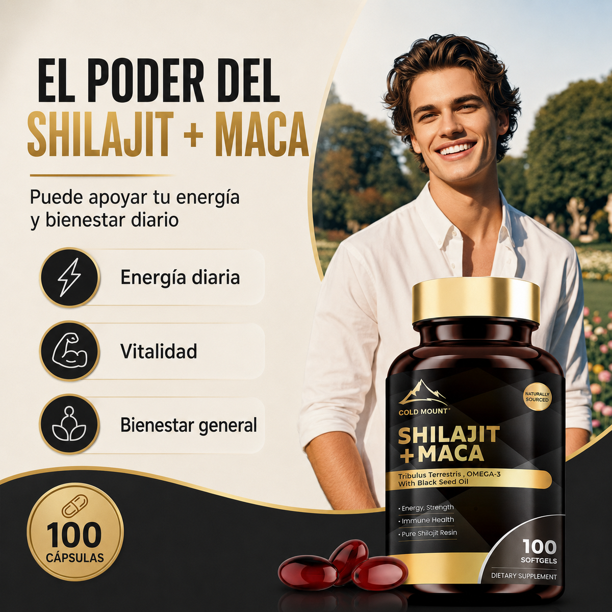 💊⚡Suplemento Shilajit + Maca 100 capsulas⚡💊