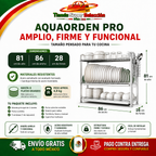 🍽️ AquaOrden Pro™ | Escurridor de Acero de 2 Niveles ✨ Más Orden y Espacio en tu Cocina🍽️